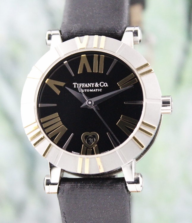 (image for) Tiffany & Co Atlas Stainless Steel and 18K Yellow Gold Automatic Watch